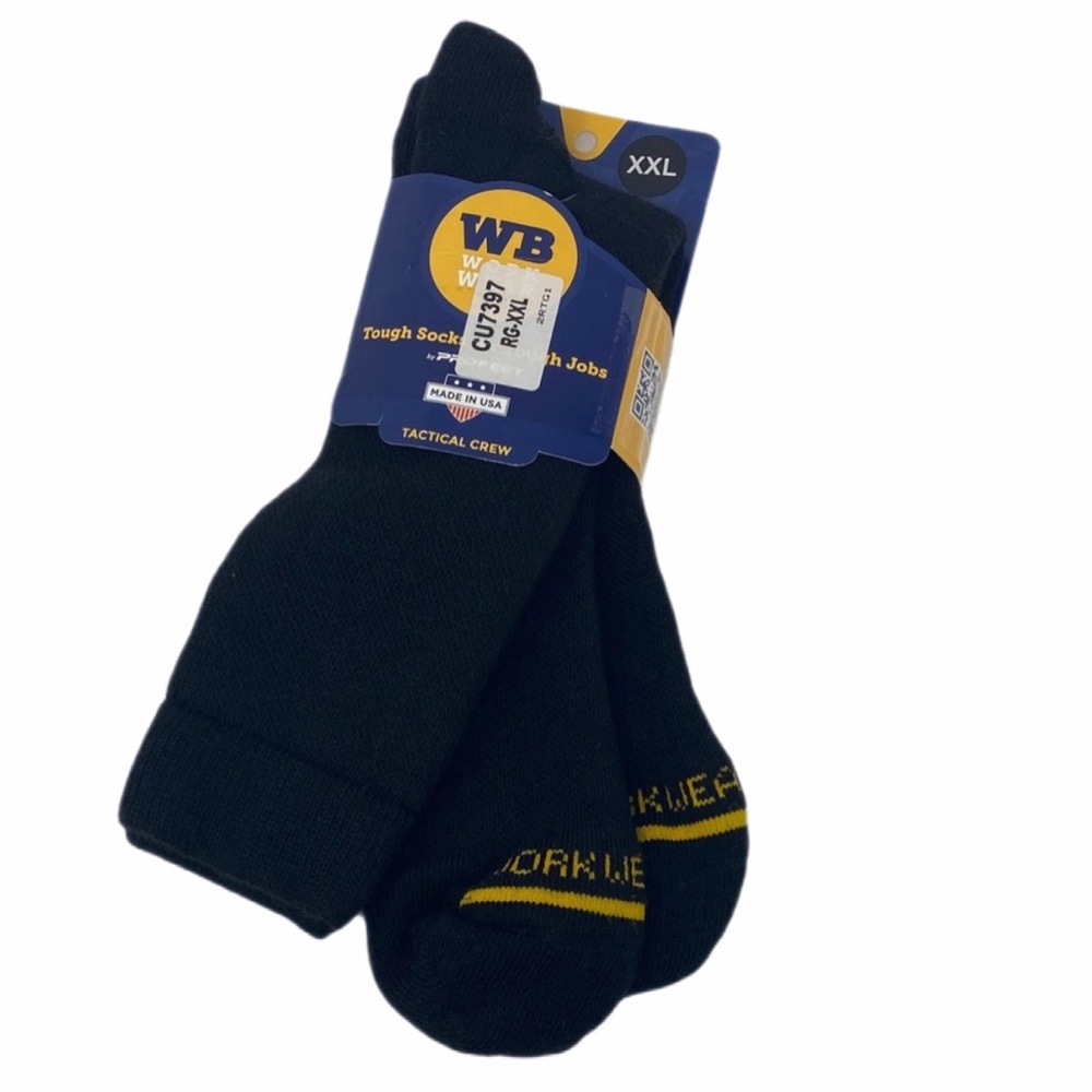 Men's Black Tactical Crew Socks